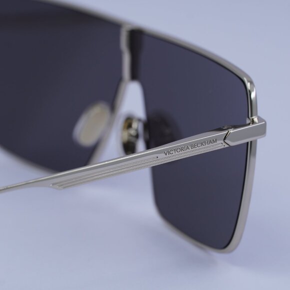 Victoria Beckham VB238S 701 Sunglasses Gold Shield Frame, Smoke Lenses - Picture 9 of 10